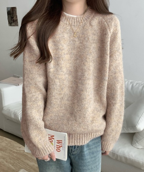 Miniministore(ミニミニストア)の「もちもちニットトップスきれいめセーター冬(ニット/セーター・レディース・ベージュ/チャコールグレー/アイボリー・FREE)」の13枚目の写真