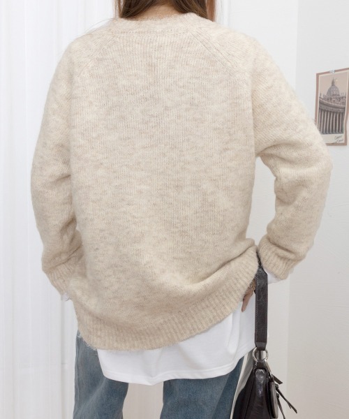 Miniministore(ミニミニストア)の「もちもちニットトップスきれいめセーター冬(ニット/セーター・レディース・ベージュ/チャコールグレー/アイボリー・FREE)」の17枚目の写真