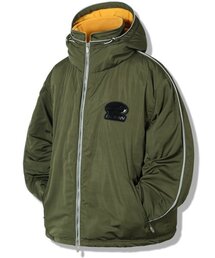 GUBIN（グビン）の「パイピングライン配色ダウンジャケット - カーキ（ダウンジャケット/コート）」