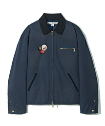 PARTIMENTO（パルティメント）の「[バッジプレゼント] 3MシンサレートVTGウォッシュドワークジャケット[キルティングライニング]ネイビー（デニムジャケット）」