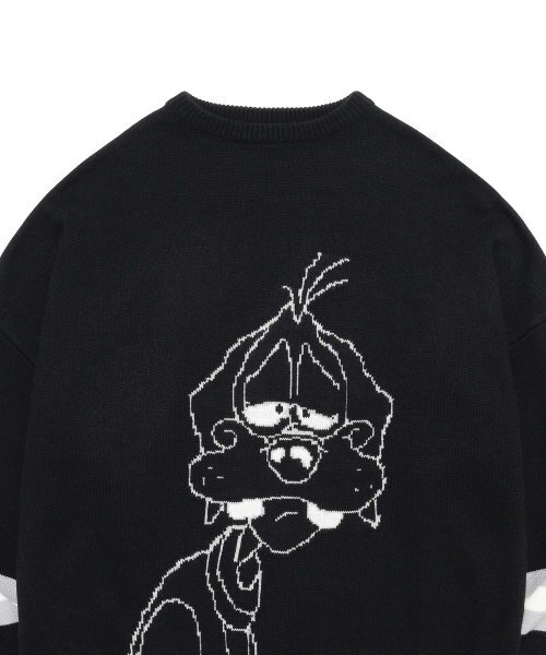 Retriever Club（レトリーバークラブ）の「SLEEPING DOG KNIT [BLACK]（ニット/セーター・レディース・その他・MEDIUM/LARGE）」の4枚目の写真