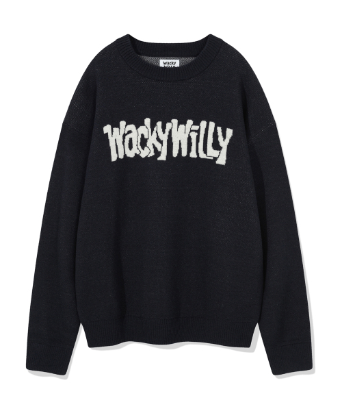 Wacky WiLLy(ワッキーウィリー)の「レタリングプルオーバースウェット ネイビー(ニット/セーター・レディース・その他・MEDIUM/LARGE/X-LARGE/SMALL)」の1枚目の写真