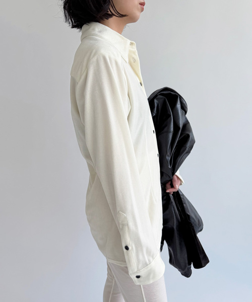 EDIT. FOR LULU（エディットフォールル）の「【NODAS/ノーダス】Velor shirt（シャツ/ブラウス・レディース・ホワイト・FREE）」の13枚目の写真