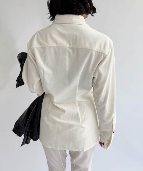 EDIT. FOR LULU（エディットフォールル）の「【NODAS/ノーダス】Velor shirt（シャツ/ブラウス・レディース・ホワイト・FREE）」の14枚目の写真