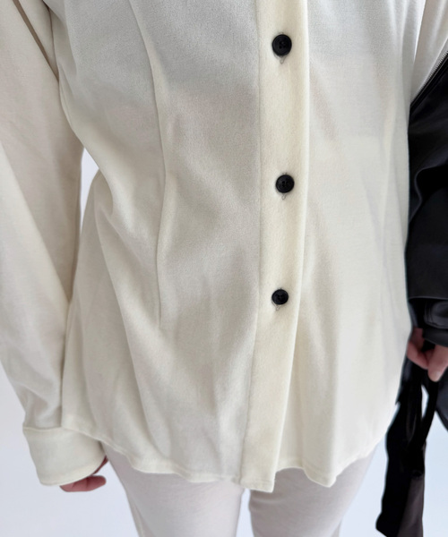 EDIT. FOR LULU（エディットフォールル）の「【NODAS/ノーダス】Velor shirt（シャツ/ブラウス・レディース・ホワイト・FREE）」の15枚目の写真