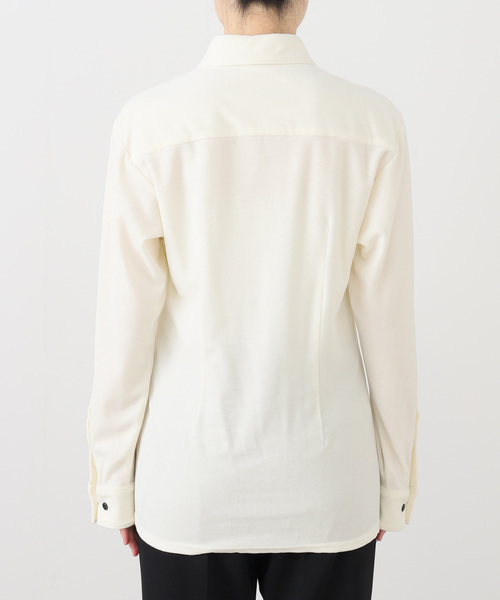 EDIT. FOR LULU（エディットフォールル）の「【NODAS/ノーダス】Velor shirt（シャツ/ブラウス・レディース・ホワイト・FREE）」の2枚目の写真