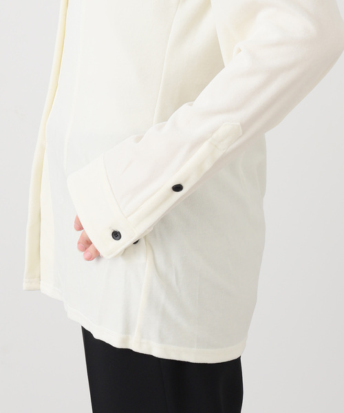 EDIT. FOR LULU（エディットフォールル）の「【NODAS/ノーダス】Velor shirt（シャツ/ブラウス・レディース・ホワイト・FREE）」の5枚目の写真