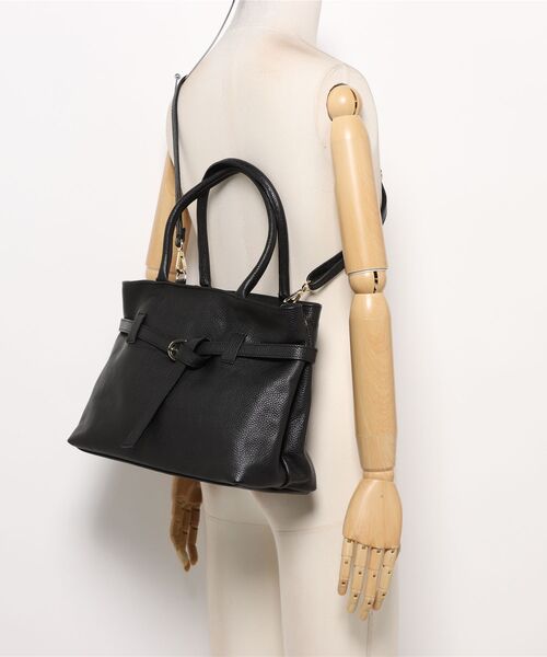 andrea cardone(アンドレアカルドネ)の「【andrea cardone】ノットレザートートBAG(トートバッグ・レディース・ブラック/ブラウン・FREE)」の6枚目の写真