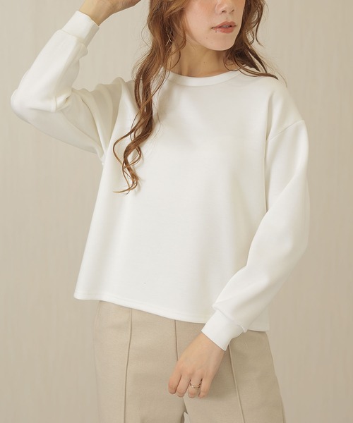 DAYRA(デイラ)の「ソリッドカラー バック フリル コンパクト プルオーバー(Tシャツ/カットソー・レディース・ホワイト/ライトグレー/ブラック/ダークグレー・FREE)」の20枚目の写真