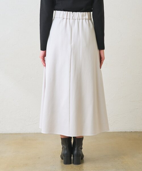 La boutique BonBon(ラブティックボンボン)の「【春まで使える!・お上品シルエット】アシメラップ風フレアスカート(スカート・レディース・オフホワイト/グレイッシュベージュ/ピンク・36/38)」の15枚目の写真