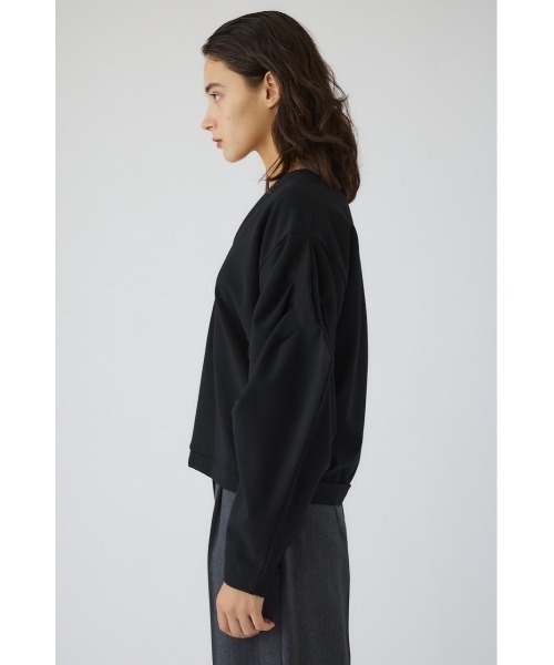 RIM.ARK（リムアーク）の「Volume sleeve v-neck PO ボリュームスリーブブイネックプルオーバー（Tシャツ/カットソー・レディース・ライトグレー/ブラック/ネイビー・FREE）」の10枚目の写真