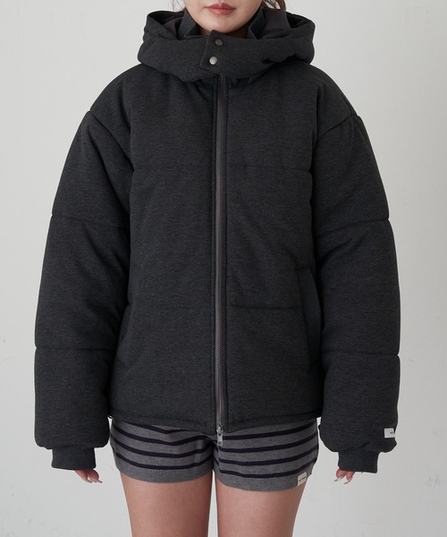 RAY CASSIN（レイカズン）の「カットロゴダウン（ダウンジャケット/コート・レディース・グレー/チャコールグレー/グレー系その他2・FREE）」の6枚目の写真