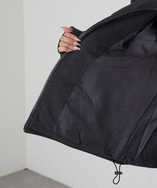 RAY CASSIN（レイカズン）の「カットロゴダウン（ダウンジャケット/コート・レディース・グレー/チャコールグレー/グレー系その他2・FREE）」の13枚目の写真