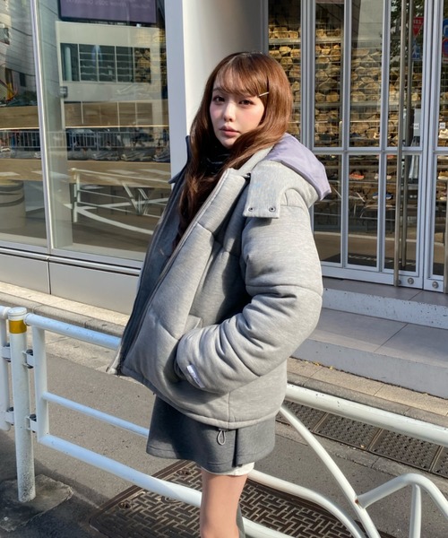 RAY CASSIN（レイカズン）の「カットロゴダウン（ダウンジャケット/コート・レディース・グレー/チャコールグレー/グレー系その他2・FREE）」の16枚目の写真