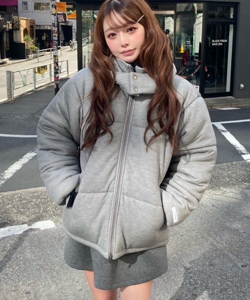 RAY CASSIN（レイカズン）の「カットロゴダウン（ダウンジャケット/コート・レディース・グレー/チャコールグレー/グレー系その他2・FREE）」の22枚目の写真