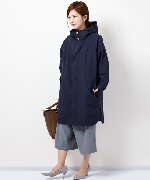 AMERICAN RAG CIE(アメリカンラグシー)の「AMERICAN RAG CIEミリタリーフードコート/214-AMR-dms-L161-CO036(ミリタリージャケット・レディース・ネイビー/カーキ・FREE)」の18枚目の写真