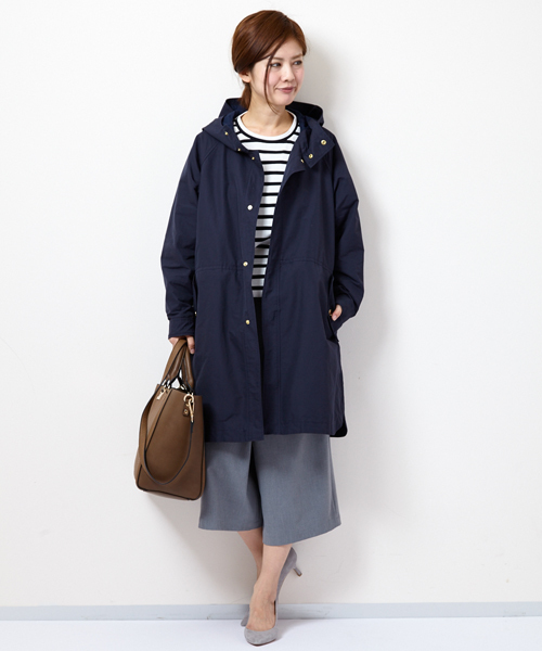 AMERICAN RAG CIE(アメリカンラグシー)の「AMERICAN RAG CIEミリタリーフードコート/214-AMR-dms-L161-CO036(ミリタリージャケット・レディース・ネイビー/カーキ・FREE)」の20枚目の写真