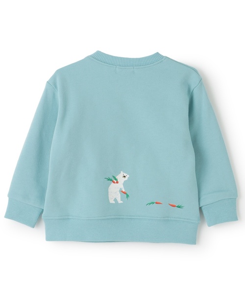 kladskap(クレードスコープ)の「動物と恐竜と車トレーナー(スウェット・キッズ・マスタード/サックスブルー・90cm/100cm/110cm/120cm/130cm)」の3枚目の写真