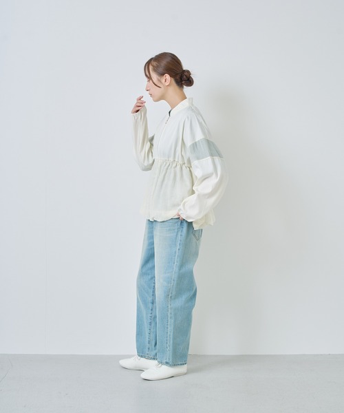 Kelen(ケレン)の「「KELEN / ケレン」シアーコンビエアリーブルゾン(ブルゾン・レディース・オフホワイト/ブラック/サックスブルー・S/M)」の14枚目の写真
