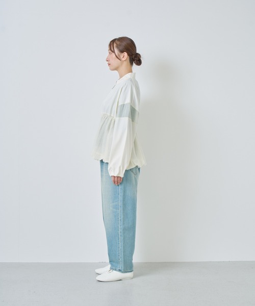 Kelen(ケレン)の「「KELEN / ケレン」シアーコンビエアリーブルゾン(ブルゾン・レディース・オフホワイト/ブラック/サックスブルー・S/M)」の21枚目の写真