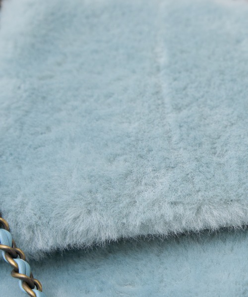 CIAOPANIC TYPY（チャオパニックティピー）の「ミラーチャーム付きアソート素材フラップチェーンBAG（ショルダーバッグ・レディース・アイボリー/ブラック/サックスブルー/ブラウン・ONE SIZE）」の15枚目の写真