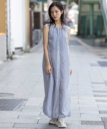 Munich | 【Turkey】ストライプドローストリングワンピース(ワンピース)