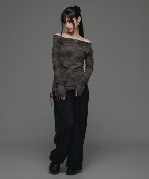.KOM(ドットコム)の「『.KOM/ドットケーオーエム』デザインロングスリーブ【GC】(Tシャツ/カットソー・レディース・ホワイト/ブラック/グレー・FREE)」の7枚目の写真