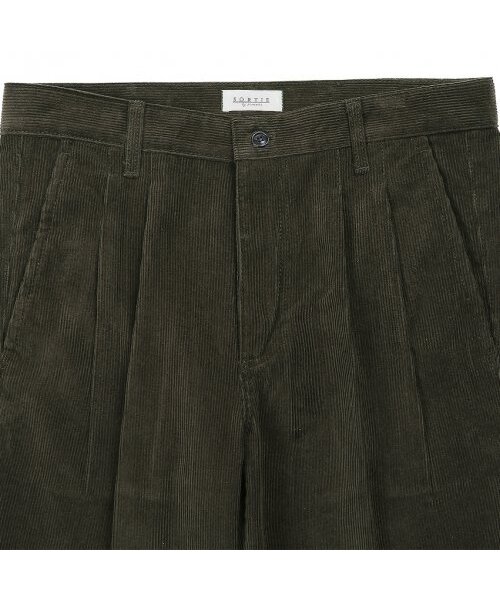 sortie（ソルティ）の「Two Pleats Corduroy Trousers (Khaki)（その他パンツ・メンズ・その他・SMALL/MEDIUM/LARGE/X-LARGE）」の6枚目の写真