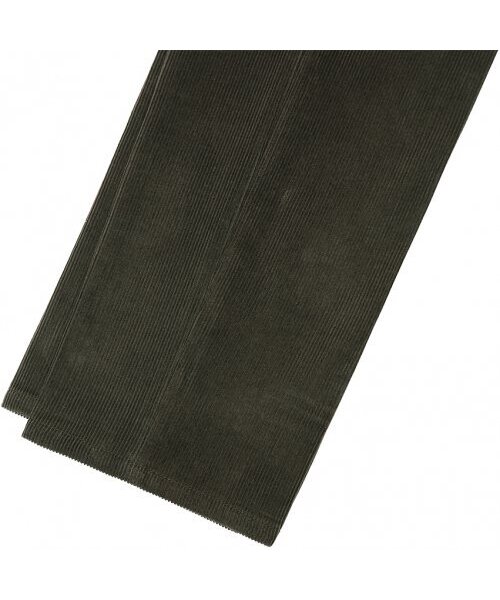 Two Pleats Corduroy Trousers (Khaki)