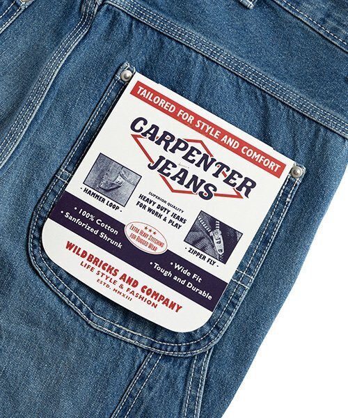 WILD BRICKS(ワイルドブリックス)の「LW CARPENTER JEANS (blue)(デニムパンツ・メンズ・その他・LARGE/MEDIUM/X-LARGE)」の8枚目の写真
