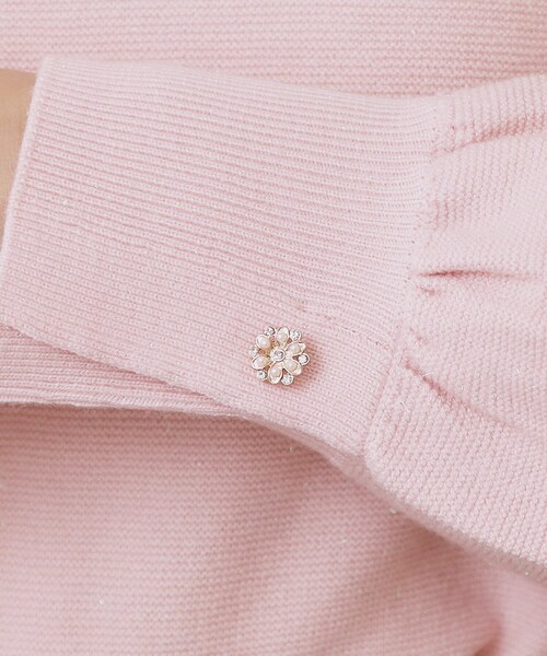 index（インデックス）の「ラメガーター編みボートネックニット【洗濯機OK】《8col/XS～LL》（ニット/セーター・レディース・ピンク/ダークグリーン系7/ネイビー/チャコール/イエロー系その他/サックスブルー/グレー系4/オフホワイト・34/36/38/40/42）」の16枚目の写真