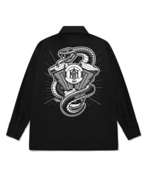 KYLB0188 ホットロッド 長袖シャツ ブラック