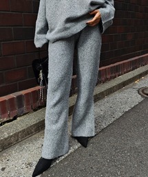 esutoreja | ミックスニットフレアパンツ(その他パンツ)