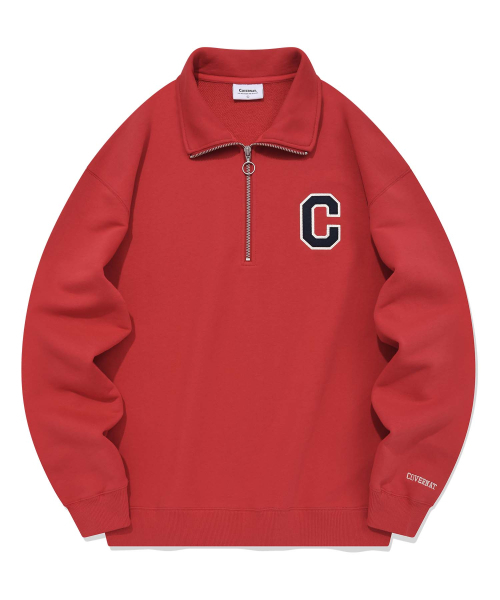 COVERNAT(カバーナット)の「Cロゴハーフジップスウェットレッド(その他トップス・レディース・その他・LARGE/MEDIUM/SMALL/X-LARGE)」の3枚目の写真