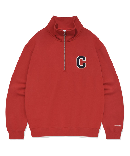 COVERNAT(カバーナット)の「Cロゴハーフジップスウェットレッド(その他トップス・レディース・その他・LARGE/MEDIUM/SMALL/X-LARGE)」の4枚目の写真