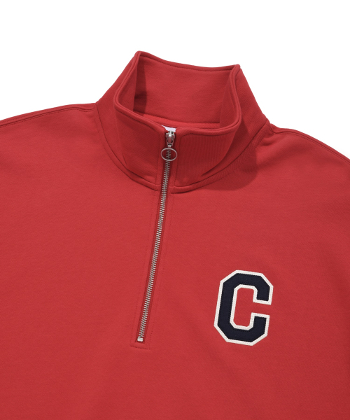 COVERNAT(カバーナット)の「Cロゴハーフジップスウェットレッド(その他トップス・レディース・その他・LARGE/MEDIUM/SMALL/X-LARGE)」の5枚目の写真