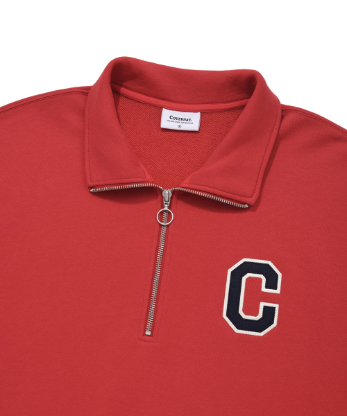 COVERNAT(カバーナット)の「Cロゴハーフジップスウェットレッド(その他トップス・レディース・その他・LARGE/MEDIUM/SMALL/X-LARGE)」の6枚目の写真