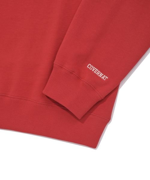 COVERNAT(カバーナット)の「Cロゴハーフジップスウェットレッド(その他トップス・レディース・その他・LARGE/MEDIUM/SMALL/X-LARGE)」の8枚目の写真