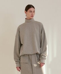 ロゴタートルネックスウェット - グレー