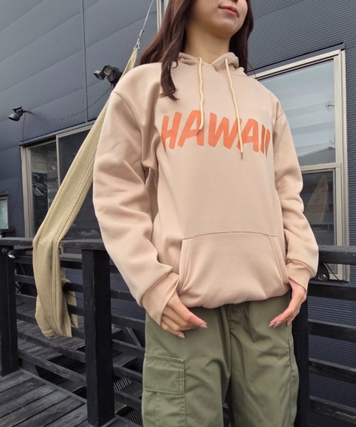 Loco Ocean(ロコオーシャン)の「HAWAIIバックプリントパーカー(パーカー・レディース・クリーム・M/L)」の3枚目の写真