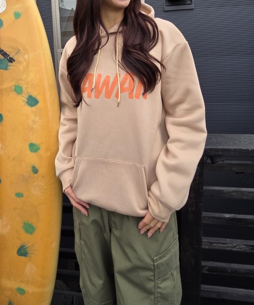 Loco Ocean(ロコオーシャン)の「HAWAIIバックプリントパーカー(パーカー・レディース・クリーム・M/L)」の11枚目の写真