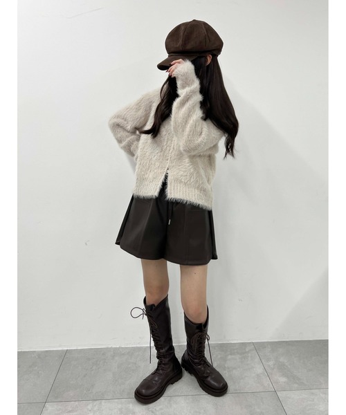 PHILLY(フィリー)の「合皮ポケットショートパンツ(その他パンツ・レディース・ブラック/ブラウン・FREE)」の14枚目の写真
