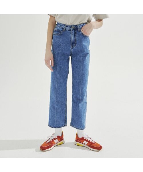 Between A and B（ビトウィーンエイアンドビー）の「リサイクルワイドフィットデニムパンツ[ブルー]（デニムパンツ・レディース・ブルー・MEDIUM/SMALL）」の3枚目の写真
