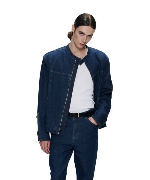 RACING DENIM JACKET - BLUE