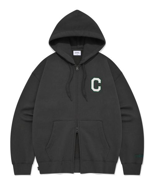 COVERNAT(カバーナット)の「Cロゴフードパーカー ジップアップチャコール(パーカー・レディース・その他・LARGE/MEDIUM/SMALL/X-LARGE/X-SMALL/XX-LARGE)」の1枚目の写真