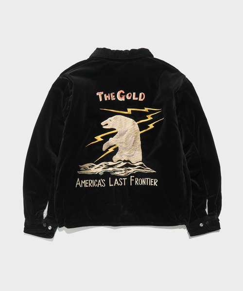 GOLD（ゴールド）の「【gold/ゴールド】VELVETEEN ALASKA JACKET（ブルゾン・メンズ・ブラック・M/L/XL）」の2枚目の写真