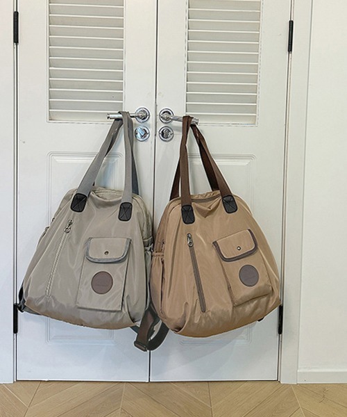 Miniministore(ミニミニストア)の「ナイロンリュック ショルダートートバッグ(バックパック/リュック・レディース・ブラック/ベージュ/グレー・FREE)」の22枚目の写真