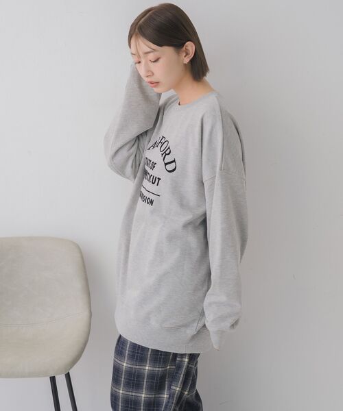 RETRO GIRL（レトロガール）の「フロッキープリントトレーナー（スウェット・レディース・ライトグレー/レッド/ブルー・FREE）」の22枚目の写真