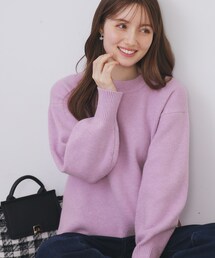 index（インデックス）の「モックネックボクシーラメニット【洗濯機OK】《7col》（ニット/セーター）」