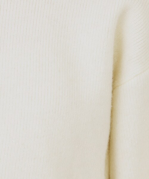 index（インデックス）の「モックネックボクシーラメニット【洗濯機OK】《7col》（ニット/セーター・レディース・ブラック/オフホワイト/グレー/ライトイエロー系/ブルー系5/パープル/ピンク系1・36/38/40/42）」の12枚目の写真